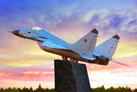 При участии компании «Обнинскоргсинтез» в Обнинске открывается памятник МИГ-29